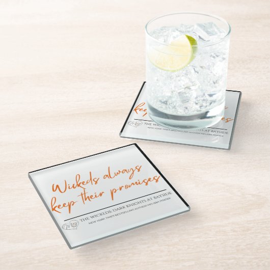 Wickedsは常に保彼らの約束コースター ガラスコースター (アングル)