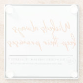 Wickedsは常に保彼らの約束コースター ガラスコースター (裏面)