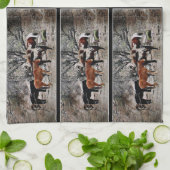 Wickenburgの馬の台所タオル キッチンタオル (折り畳み)