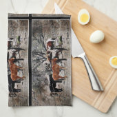 Wickenburgの馬の台所タオル キッチンタオル (四つ折り)