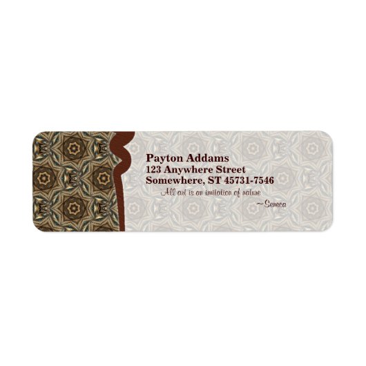 Wickerスターパターン1 ・ラベル ラベル (正面)