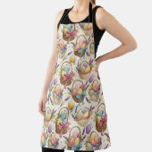 Wicker Basket Easter Eggs with Lavender エプロン (インサイチュ)