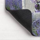 Wicker Chair in Purple Russian Sage マウスパッド (コーナー)