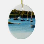 Wickfordロードアイランド港のオーナメント セラミックオーナメント (右)