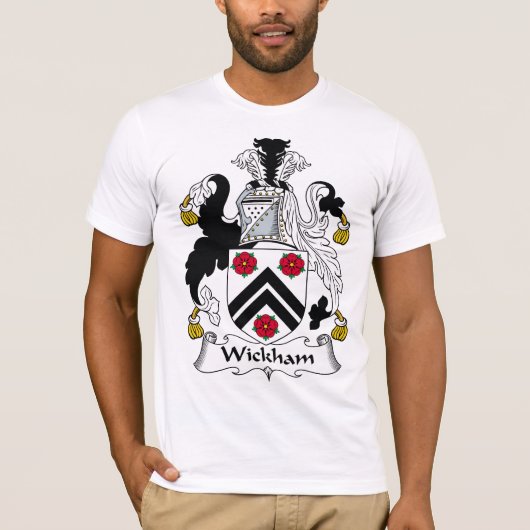 Wickhamの家紋 Tシャツ (正面)