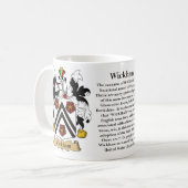 Wickham、起源、意味および頂上 コーヒーマグカップ (正面左)