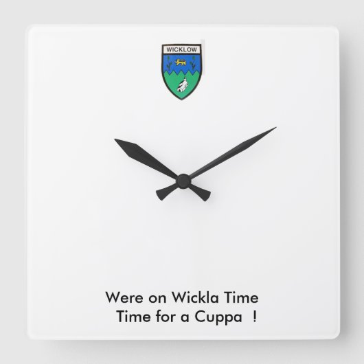 Wickla TimeにCuppaに参加した。 スクエア壁時計 (正面)