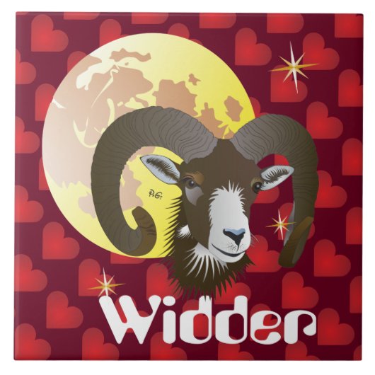 Widder 21. März bis 20. April Fliese タイル (正面)