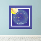 Widder 21. März bis 20. April Leinwand キャンバスプリント (インサイチュ (ウッドフロア))