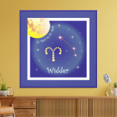 Widder 21. März bis 20. April Leinwand キャンバスプリント (インサイチュ (リビング))