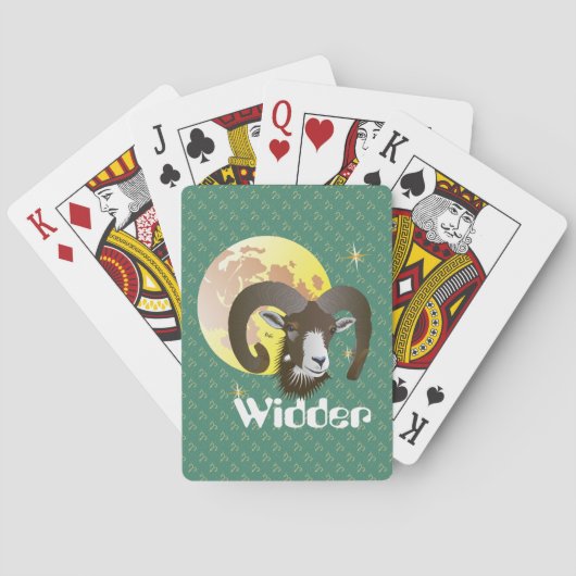 Widder 21. März bis 20. April Spielkarten トランプ (裏面)