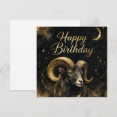 Widder Happy Birthday Sternzeichen Design シーズンカード (正面/裏面)