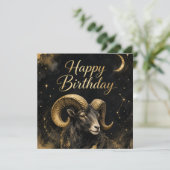 Widder Happy Birthday Sternzeichen Design シーズンカード (スタンド正面)