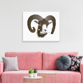 Widder - Sternzeichen Keilleinwand キャンバスプリント (インサイチュ (リビング))