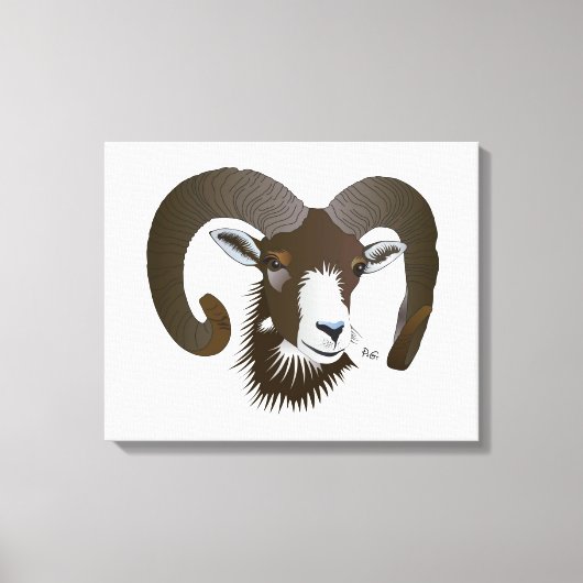 Widder - Sternzeichen Keilleinwand キャンバスプリント (正面)