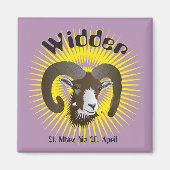 Widder Sternzeichen Magnet マグネット (正面)