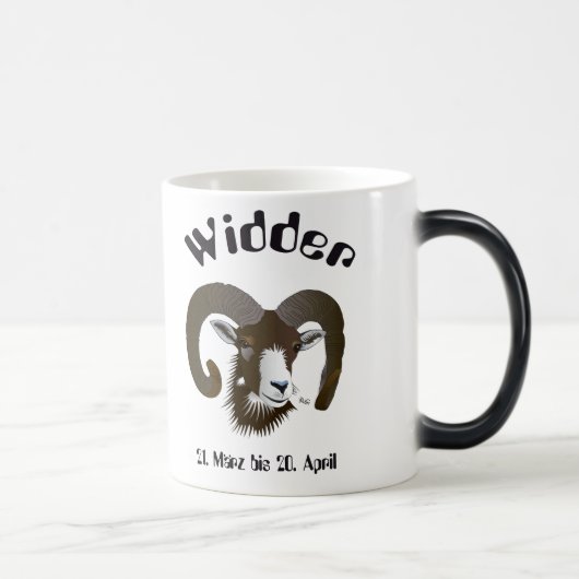 Widder - Sternzeichen Tasse モーフィングマグカップ (右)