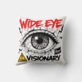 Wide Eye Visionary Raw Streetwear Graphic クッション (裏面)