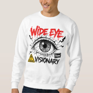 Wide Eye Visionary Raw Streetwear Graphic スウェットシャツ