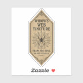 Widow's Web Tincture - Halloween Apothecary Label シール (シート)