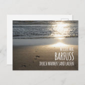 Wieder mal barfuß durch warmen Sand laufen ポストカード (正面/裏面)