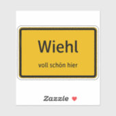 Wiehl Aufkleber Sticker Autoaufkleber シール (シート)