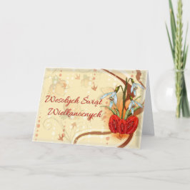 Wielkanocna kartka z pozdrowienカード カード