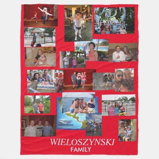 Wieloszynski家族毛布 フリースブランケット (正面)