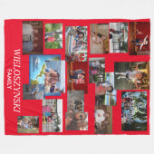 Wieloszynski家族毛布 フリースブランケット (正面(横))