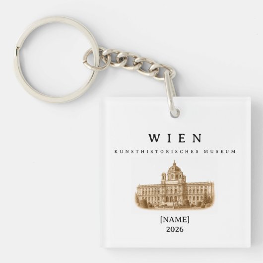Wien Kunsthistorisches Museum | Name & Jahr キーホルダー (正面)