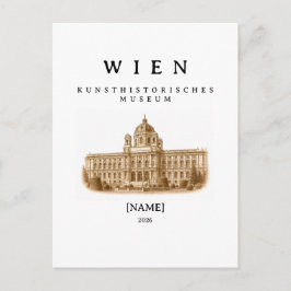 Wien Kunsthistorisches Museum | Name & Jahr ポストカード