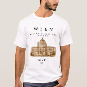 Wien Kunsthistorisches Museum | Name & Jahr Tシャツ (正面)