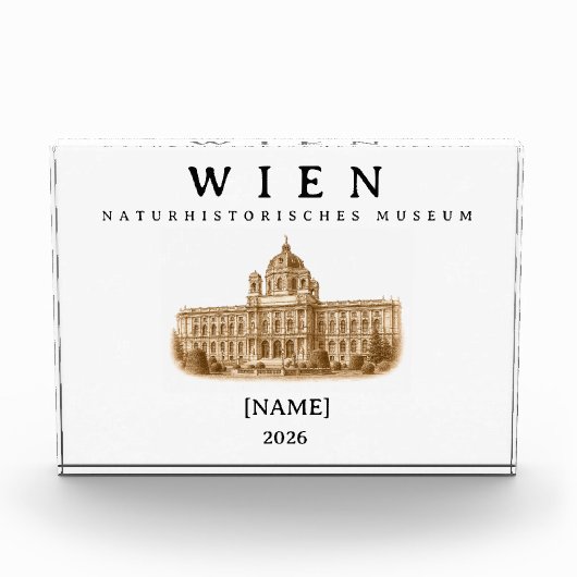 Wien Naturhistorisches Museum | Name & Jahr フォトブロック (正面)