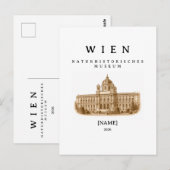 Wien Naturhistorisches Museum | Name & Jahr ポストカード (正面/裏面)