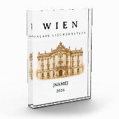 Wien Palais Liechtenstein | Name & Jahr フォトブロック (左)