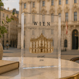 Wien Palais Liechtenstein | Name & Jahr フォトブロック
