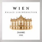 Wien Palais Liechtenstein | Name & Jahr ポスター (正面)