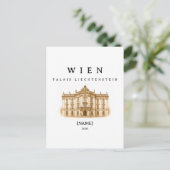 Wien Palais Liechtenstein | Name & Jahr ポストカード (スタンド正面)