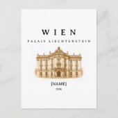 Wien Palais Liechtenstein | Name & Jahr ポストカード (正面)