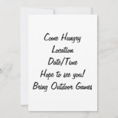 WIENERロースト/BBQ招待状 招待状 (裏面)