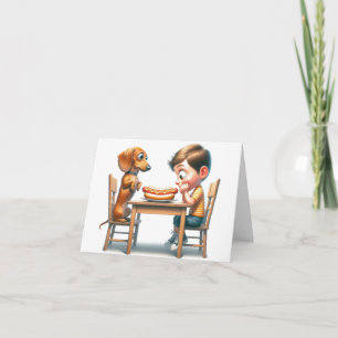 Wiener Dogホットドッグのダウンロード カード