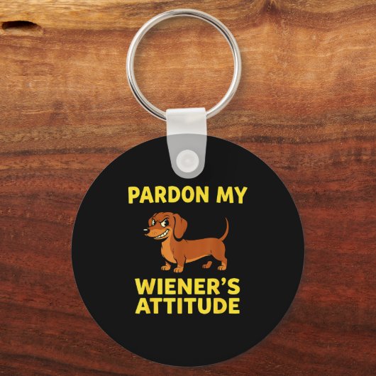 Wiener Dog Dachshund  キーホルダー (正面)