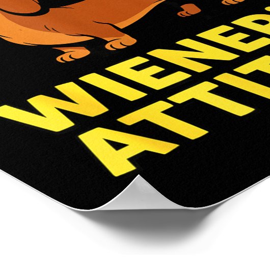 Wiener Dog Dachshund  ポスター (角)