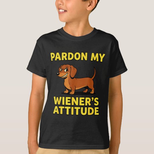 Wiener Dog Dachshund Tシャツ (正面)