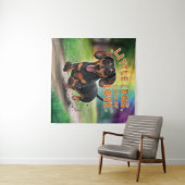 Wiener Dog Little legs愛の多く タペストリー (インサイチュ(横))