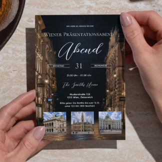 Wiener Gala & Präsentationsabend Einladung 招待状