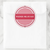 Wiener Neustadt City Emblem Austrian Identity ラウンドシール (バッグ)