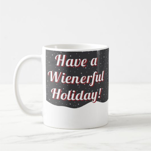 Wienerfulの休日のマグを持って下さい コーヒーマグカップ (左)