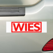 Wiesスタンプ バンパーステッカー (車上)