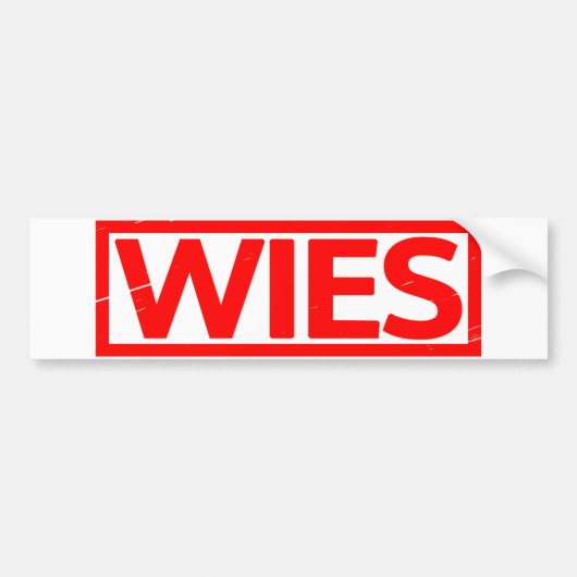 Wiesスタンプ バンパーステッカー (正面)